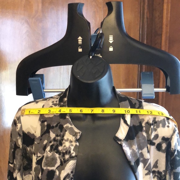 Blouse jacket investments  sz  PET MED black white - Picture 11 of 15